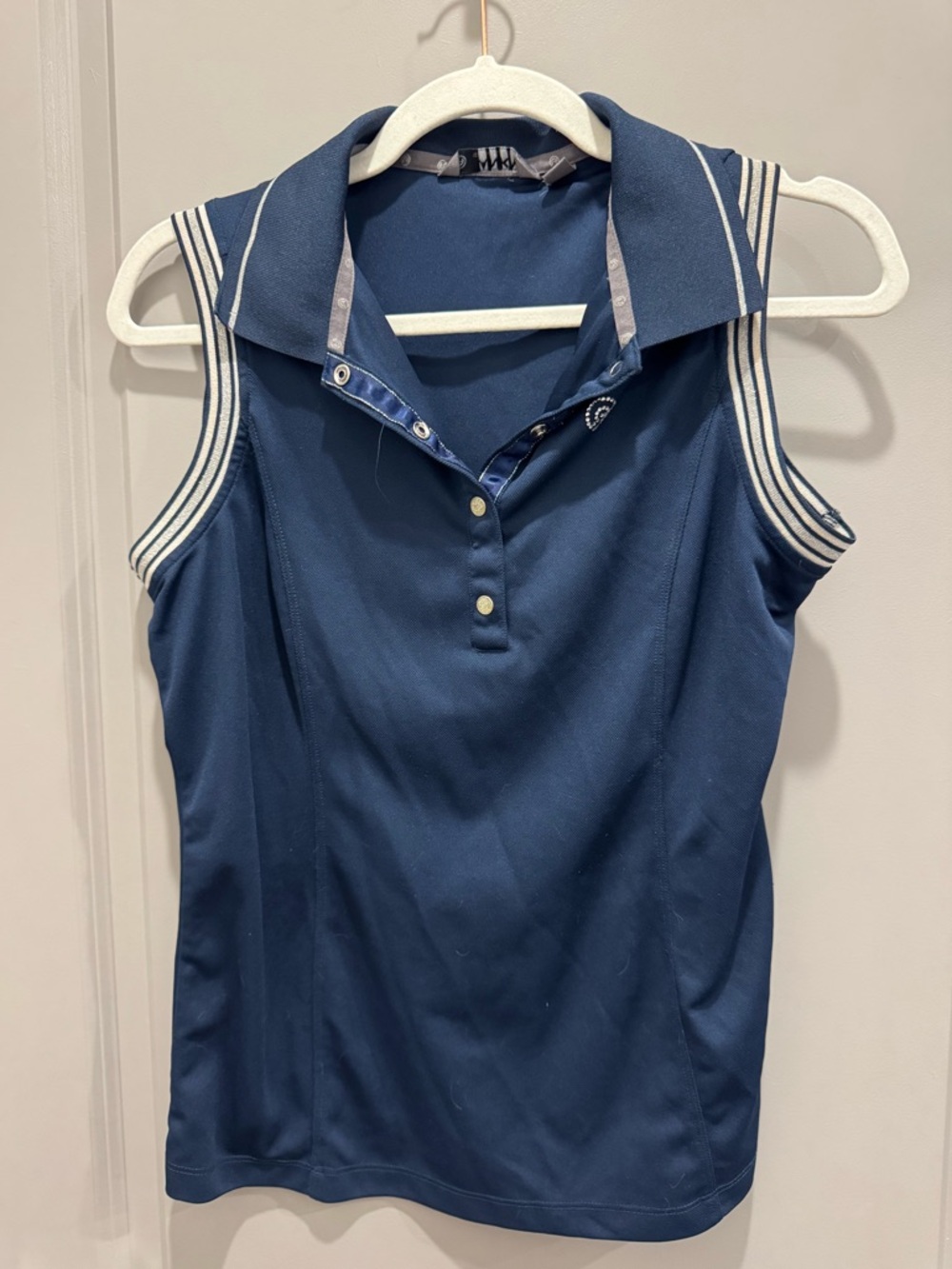 anky Sleeveless Navy Top equestrian horse riding